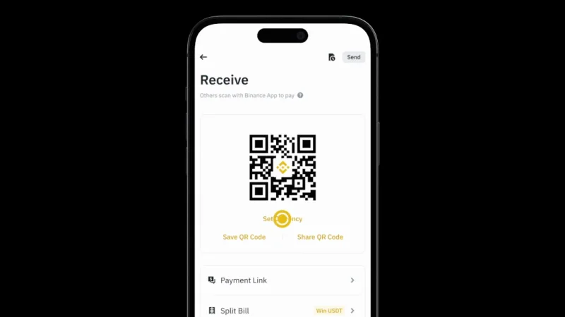 Binance P2P BDT to USDT Exchange and TRC20 Deposit Address QR Code